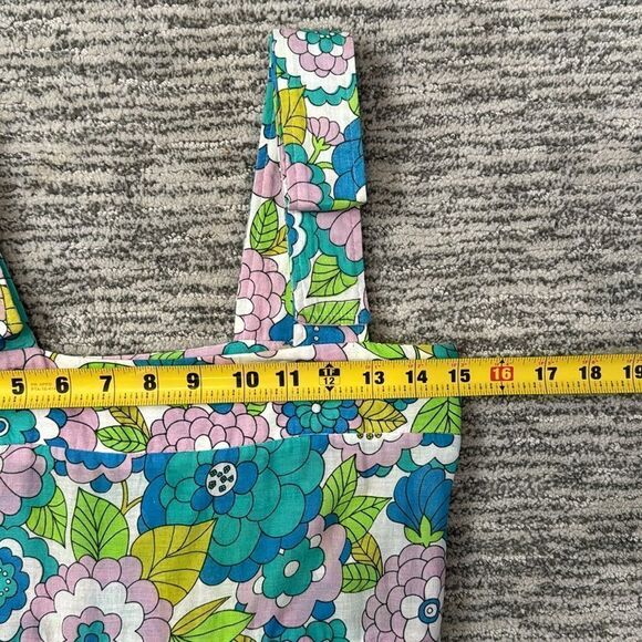 New DODO BAR OR Lima Square-neck Floral-print Dress In Flower 3 Blue Small - Picture 10 of 15